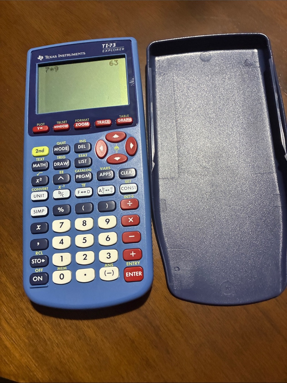 Calculator TI-73 graphing BATTERIES /backup battery NOT INCLUDED
